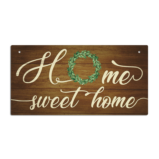Home Sweet Home Wooden Rectangular Hanging Sign Plaque Ornament Gift Keepsake