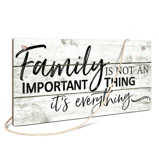 Family It's Everything Wooden Rectangular Hanging Sign Plaque Ornament Gift Keepsake