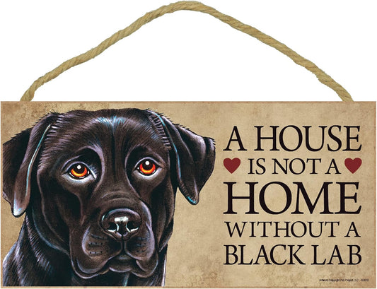 A House Is Not A Home Without A Yorkie, Lab, Shih Tzu, Mastiff, Frenchie, Border Collie, Cairn Terrier Wooden Sign Hanging Plaque for Pet Lovers