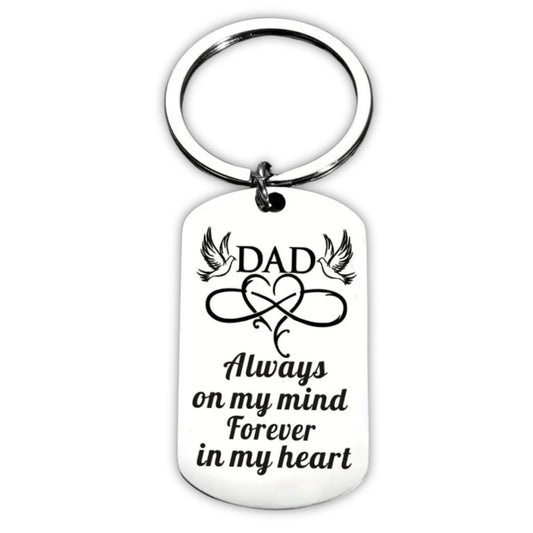 Dad Father Memorial Gifts Keyring Bereavement Sympathy Keychain Fatherhood Gifts For Dad Father Stepfather For Father's Day Birthday Special Occasion