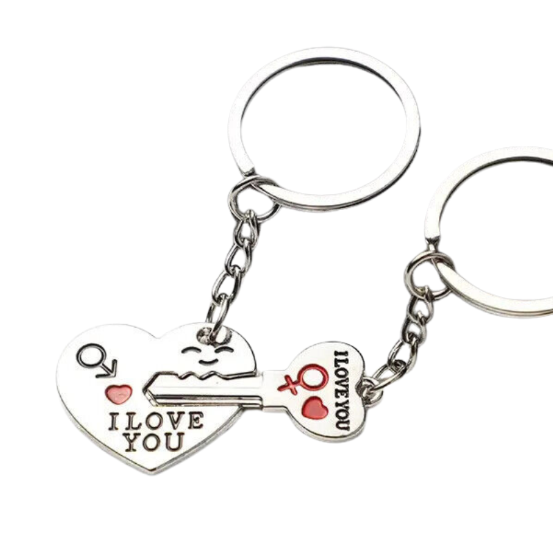 I Love You Romantic Valentine's Day Engraved Keyring Keychain