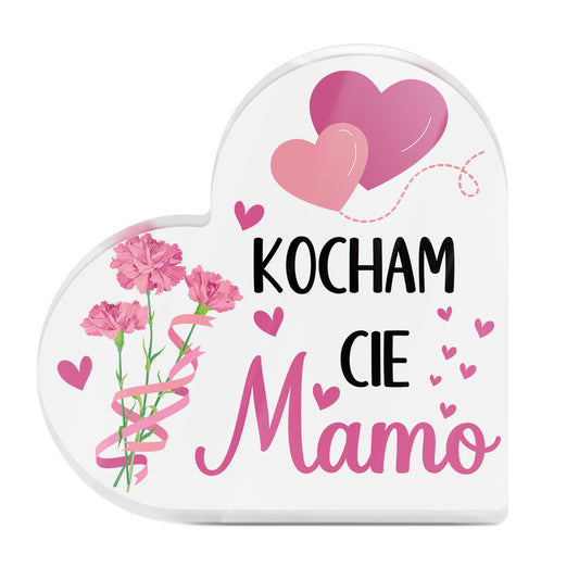 Polish Kocham Cię Mamo Acrylic Plaque Block Free-Standing Sign Gift Keepsake For Mum Mother For Birthday Mother's Day Special Occasion