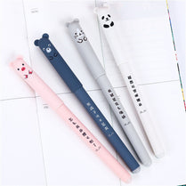 4pcs Kawaii Pig Bear Cat Mouse Erasable Gel Pen School Office Supplies Pens