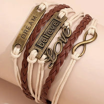 Boho Retro Vintage Multi-Layers Braided Bracelet Hand Jewellery