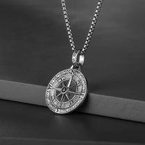 Compass Pendant Men's Necklace Fashion Retro Urban Pendant