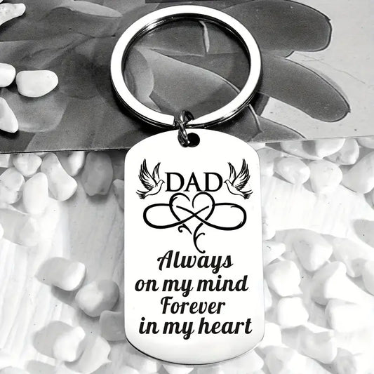 Dad Father Memorial Gifts Keyring Bereavement Sympathy Gift Keychain