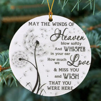 Dandelion Memorial Round Acrylic Pendant Hanging Sign Plaque Ornament