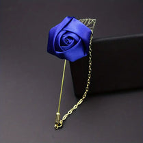 Elegant Men's Rose Brooch Wedding Event Special Occasion Pin Accessory