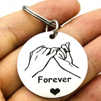 Promise 'Forever' Keychain Gifts For Couples Best Friends Forever Gifts Keyring