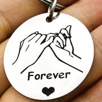 Promise 'Forever' Keychain Gifts For Couples Best Friends Forever Gifts Keyring