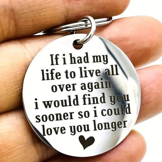 If I Had My Life To Live Over Again Keyring Keychain