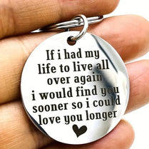 If I Had My Life To Live Over Again Keyring Keychain