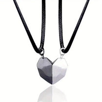 Magnetic Best Friend Couple Matching Hearts Adjustable Chain Necklaces