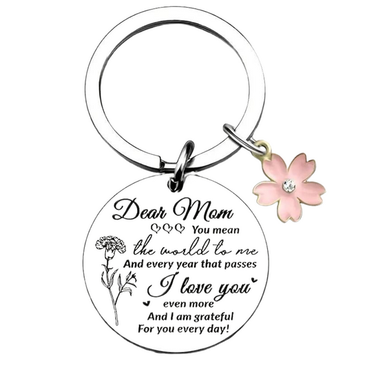 Mum Mothers You Mean The World To Me Keychain I Love You Keyring Gift For Mother's Day Birthday Special Occasion