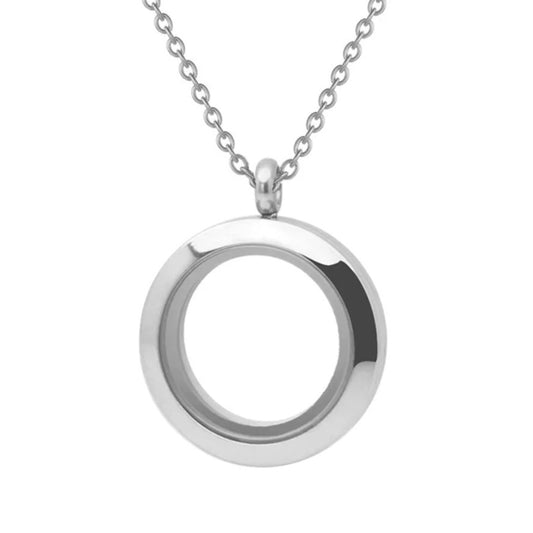 Forever Memory Locket Necklace Memorial Pendant Ashes Hair Picture Locket Keepsake in Stainless Steel Gift For Loss Of Loved One Bereavement Sympathy Remembrance