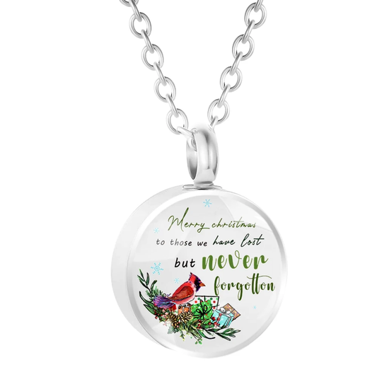 To Those We Have Lost Ashes Necklace Memorial Pendant Ashes Locket Cremation Urn Keepsake in Stainless Steel Gift For Loss Of Loved One Bereavement Sympathy Remembrance
