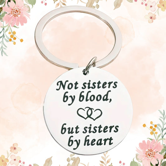 Not Sisters By Blood But Sisters By Heart Keychain Gift For BFF Best Friend Bestie Friendship For Birthday Friendship Day Special Occasion