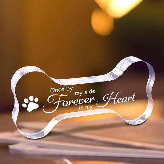 Pet Memorial Gift Dog Remembrance Plaque Bone Shaped Keepsake