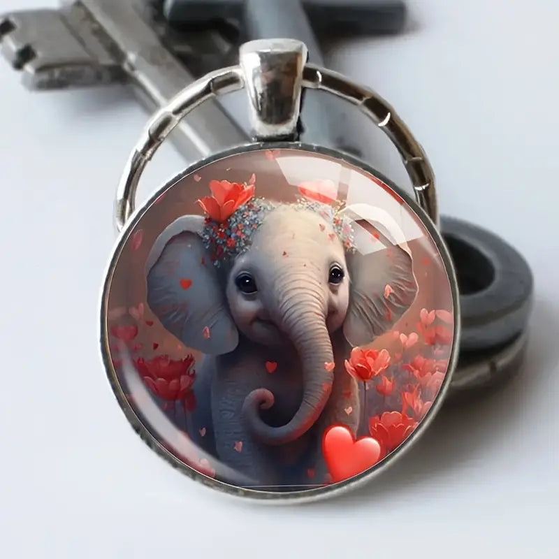 elephant keyring gift