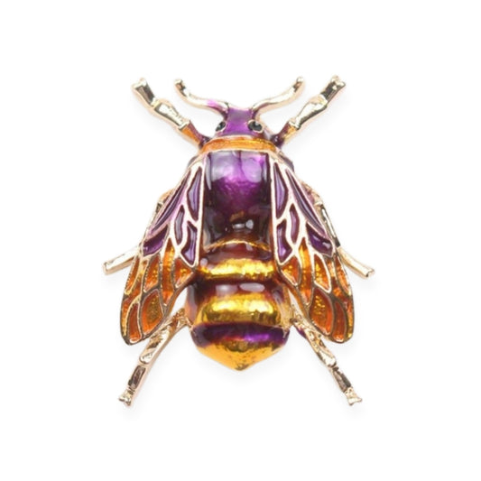 Realistic Detailed Bee Bumblebee Brooch Elegant Inlaid Rhinestone Insect Lapel Pin For Women Blouse Dress Coat Scarf Brooch