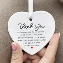 Thank You For Being A Part Of My Journey Acrylic Pendant Hanging Sign Plaque Ornament