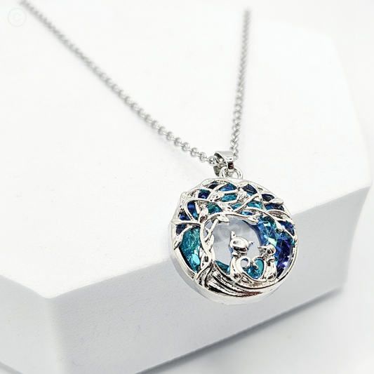 Trendy Creative Tree Of Life Cat Pendant Necklace Gift