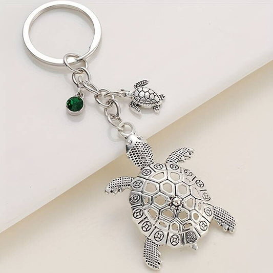 Large Stylish Turtle Cool Keychain For Men Women Fashion Souvenir