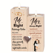 Wooden Candle Gift Set Wedding Gifts For Couples Wooden Tealight Candle Holders