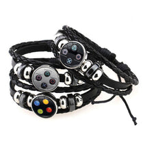 Unisex PU Leather XBOX Playstation Sign Wristband Bracelet